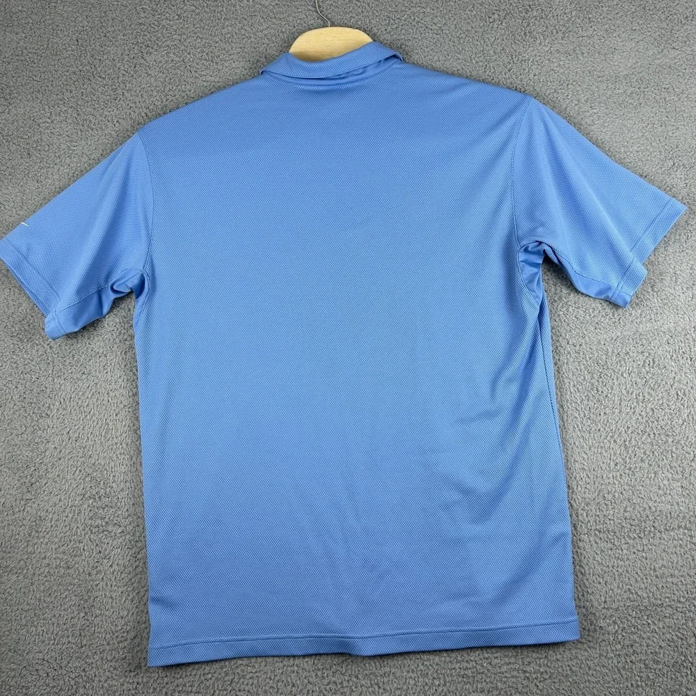 Nike Golf Polo Shirt‎ Mens XXL Blue Fit Dry Performance Athletic Swoosh Logo